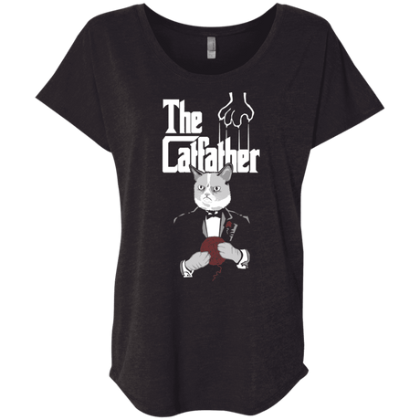 T-Shirts Vintage Black / X-Small The Catfather Triblend Dolman Sleeve