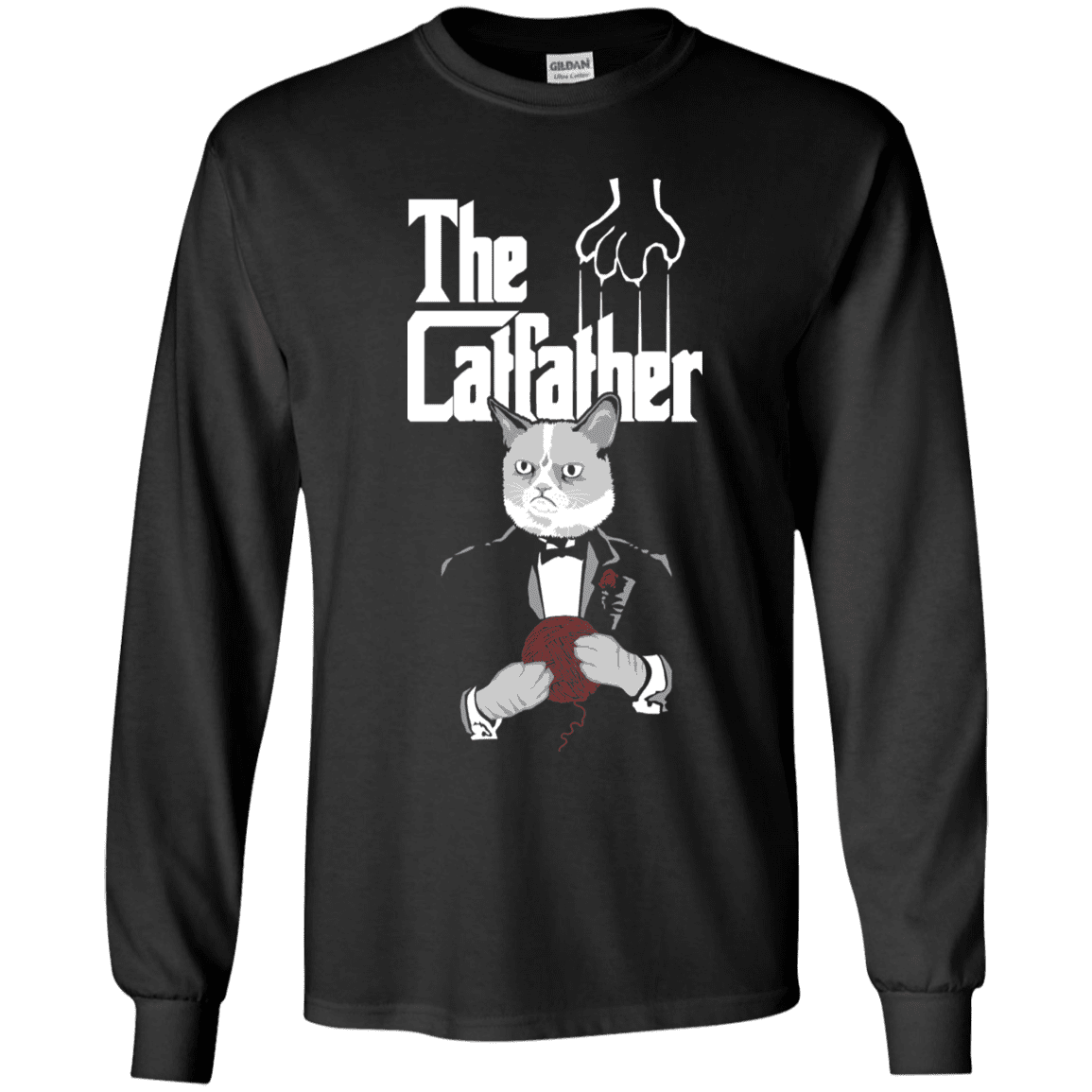 T-Shirts Black / YS The Catfather Youth Long Sleeve T-Shirt