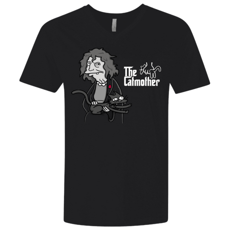 T-Shirts Black / X-Small The Catmother Men's Premium V-Neck
