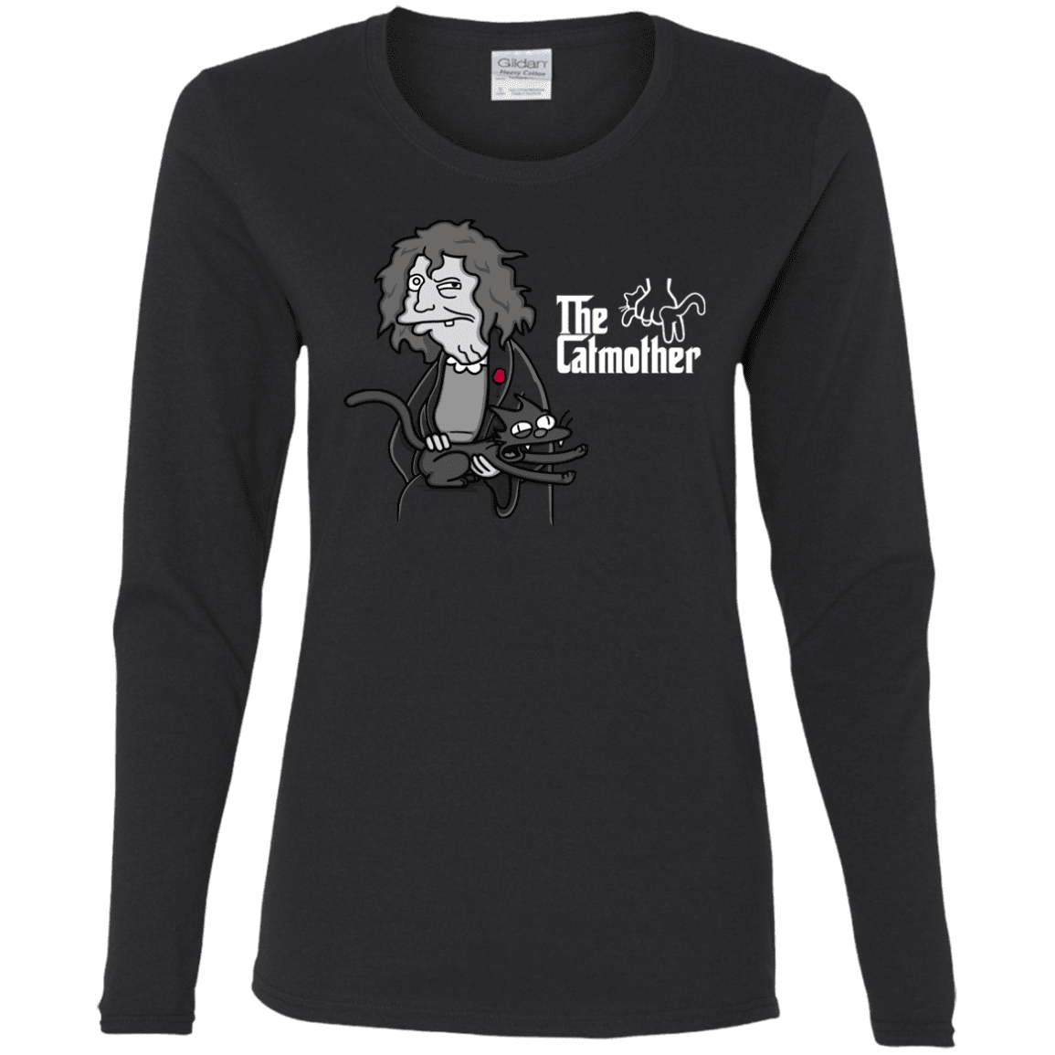 T-Shirts Black / S The Catmother Women's Long Sleeve T-Shirt