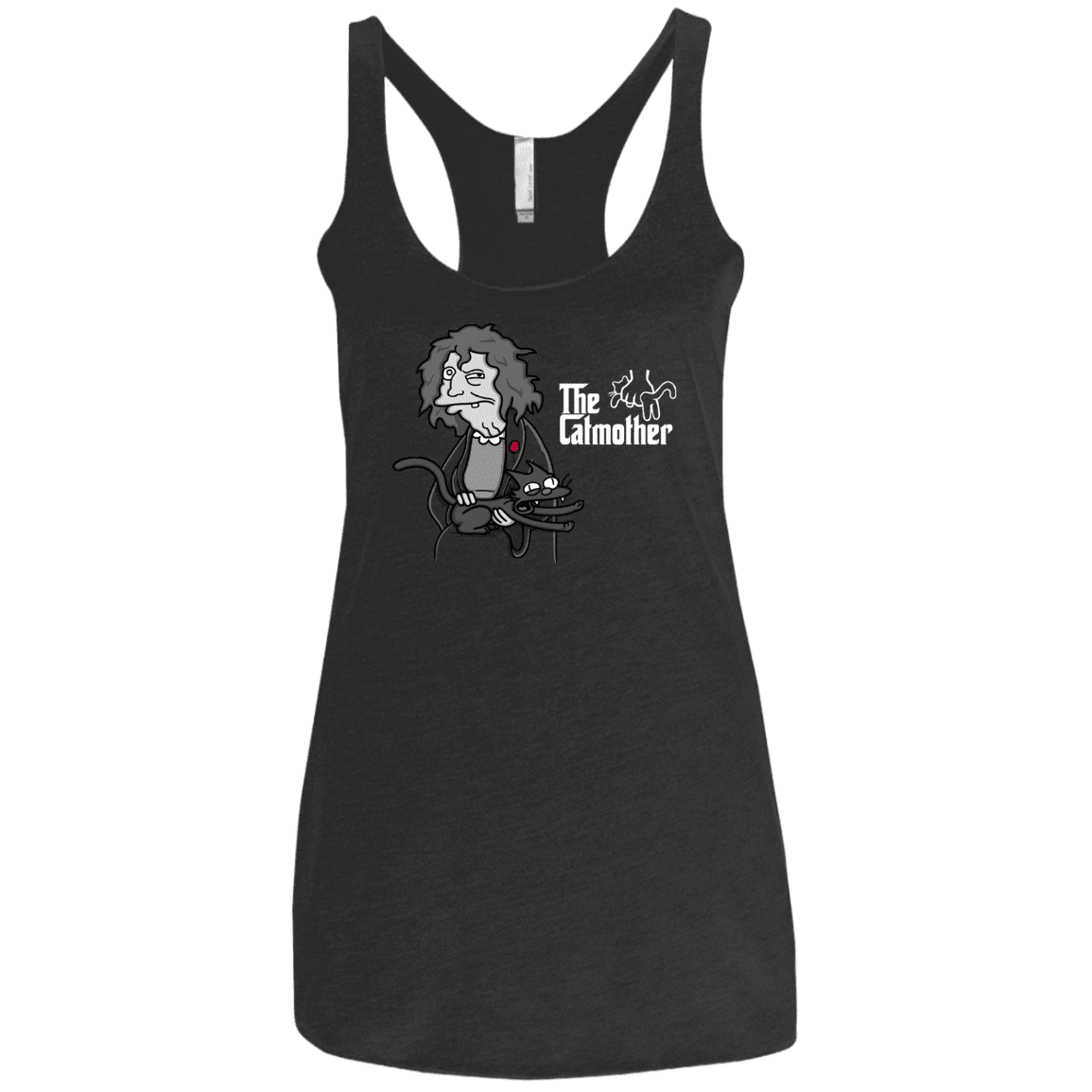 T-Shirts Vintage Black / X-Small The Catmother Women's Triblend Racerback Tank