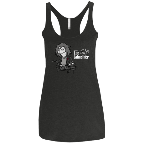 T-Shirts Vintage Black / X-Small The Catmother Women's Triblend Racerback Tank