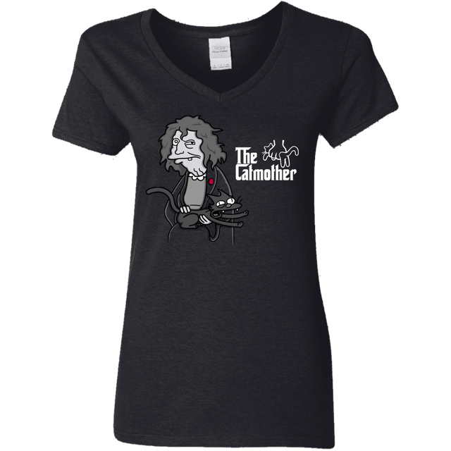 T-Shirts Black / S The Catmother Women's V-Neck T-Shirt