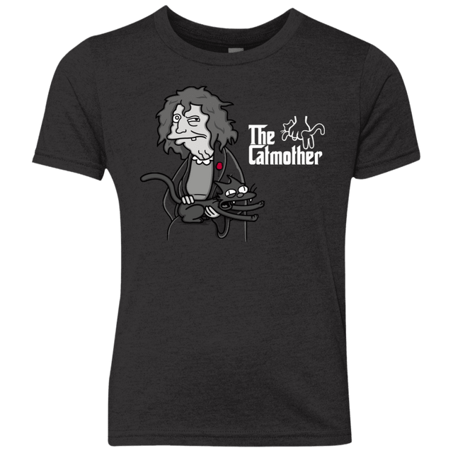 T-Shirts Vintage Black / YXS The Catmother Youth Triblend T-Shirt