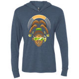 T-Shirts Indigo / X-Small The Celebrity Triblend Long Sleeve Hoodie Tee