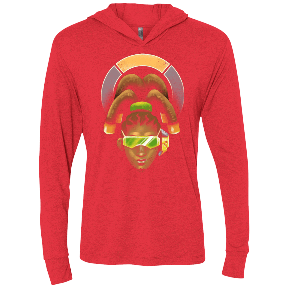 T-Shirts Vintage Red / X-Small The Celebrity Triblend Long Sleeve Hoodie Tee