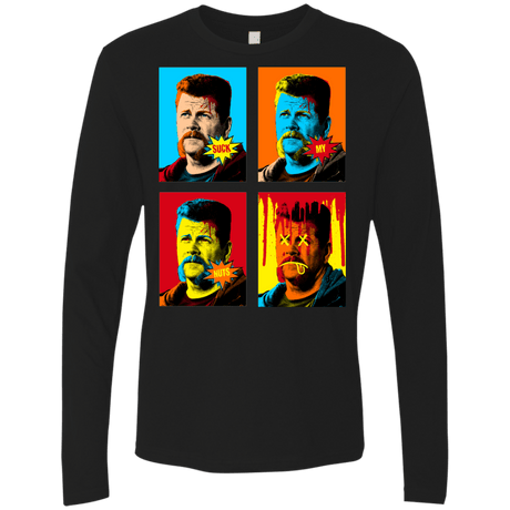 T-Shirts Black / Small The Champ Pop Men's Premium Long Sleeve