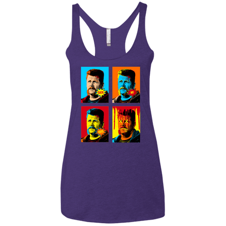 T-Shirts Purple / X-Small The Champ Pop Women's Triblend Racerback Tank