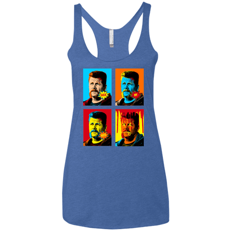 T-Shirts Vintage Royal / X-Small The Champ Pop Women's Triblend Racerback Tank