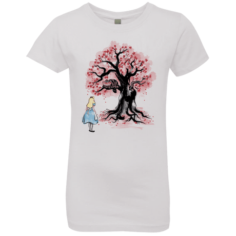 T-Shirts White / YXS The Cheshire's tree Sumi-e Girls Premium T-Shirt