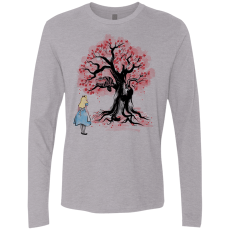 T-Shirts Heather Grey / Small The Cheshire's tree Sumi-e Men's Premium Long Sleeve