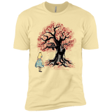 T-Shirts Banana Cream / X-Small The Cheshire's tree Sumi-e Men's Premium T-Shirt
