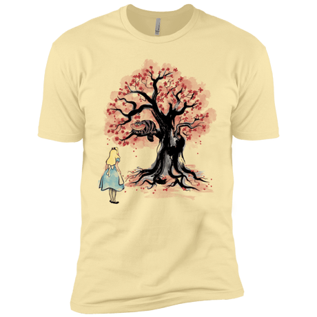 T-Shirts Banana Cream / X-Small The Cheshire's tree Sumi-e Men's Premium T-Shirt