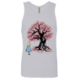 T-Shirts Heather Grey / Small The Cheshire's tree Sumi-e Men's Premium Tank Top