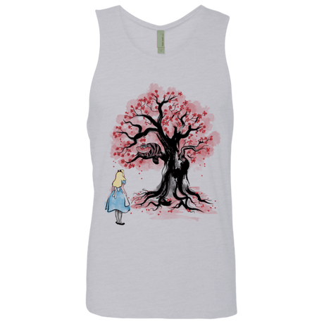 T-Shirts Heather Grey / Small The Cheshire's tree Sumi-e Men's Premium Tank Top