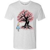 T-Shirts Heather White / Small The Cheshire's tree Sumi-e Men's Triblend T-Shirt