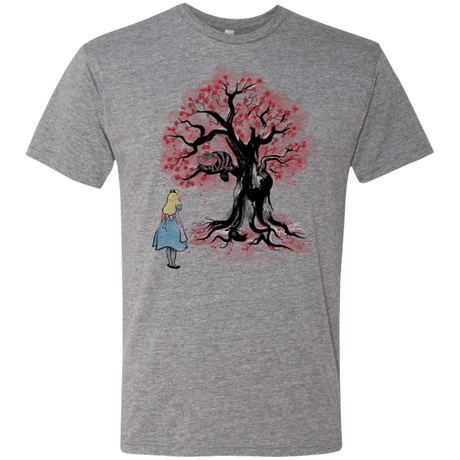 T-Shirts Premium Heather / Small The Cheshire's tree Sumi-e Men's Triblend T-Shirt