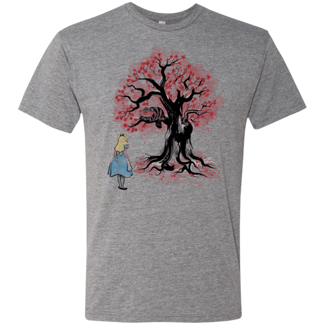 T-Shirts Premium Heather / Small The Cheshire's tree Sumi-e Men's Triblend T-Shirt