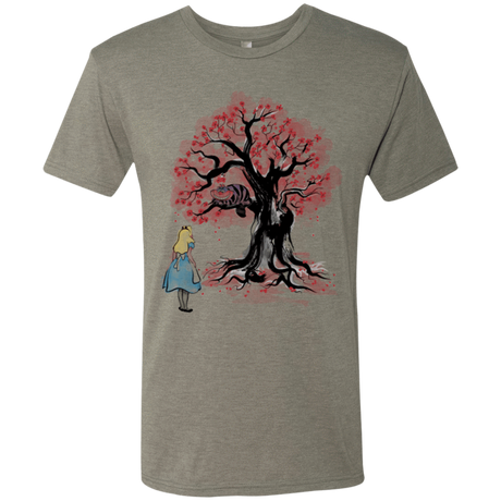 T-Shirts Venetian Grey / Small The Cheshire's tree Sumi-e Men's Triblend T-Shirt