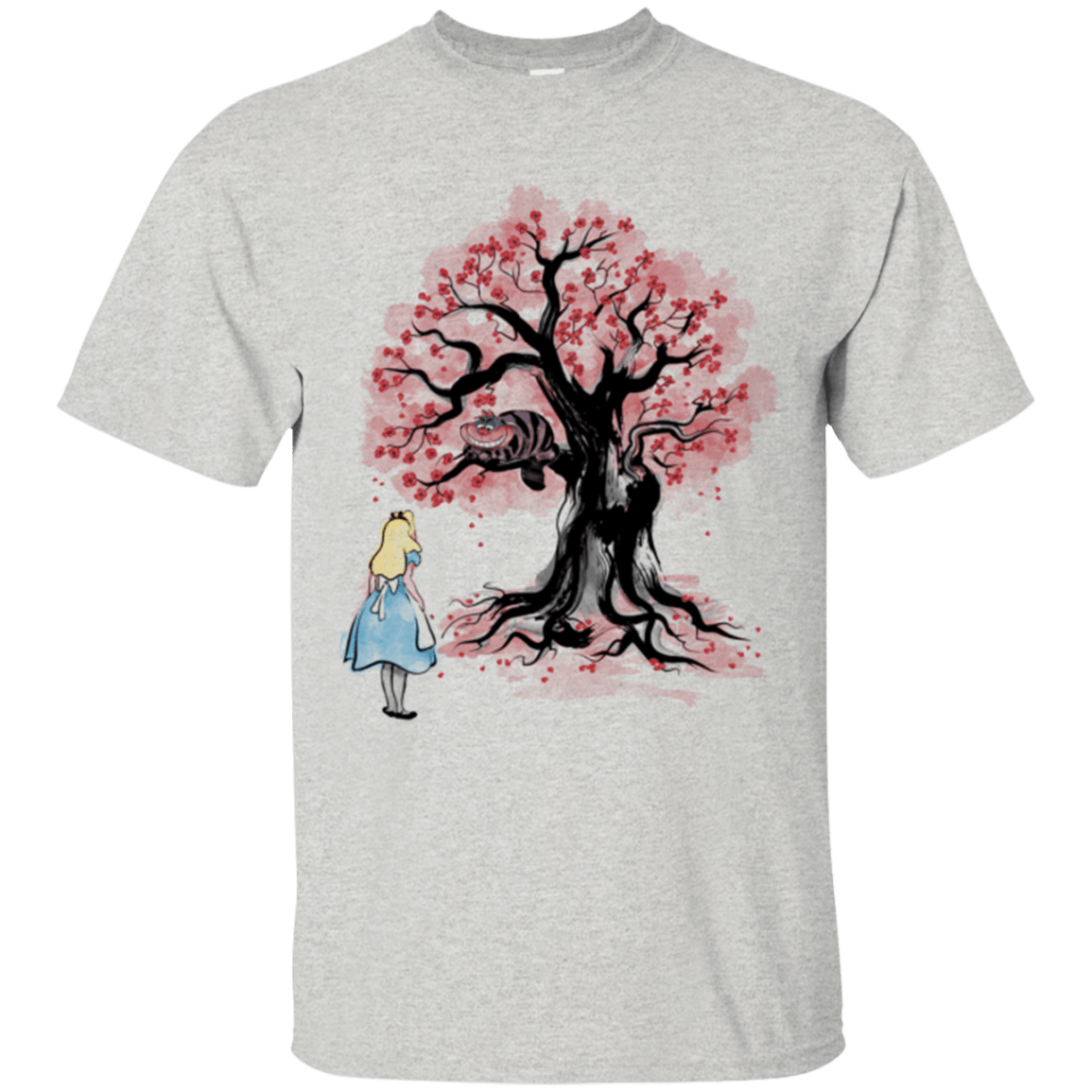 T-Shirts Ash / Small The Cheshire's tree Sumi-e T-Shirt