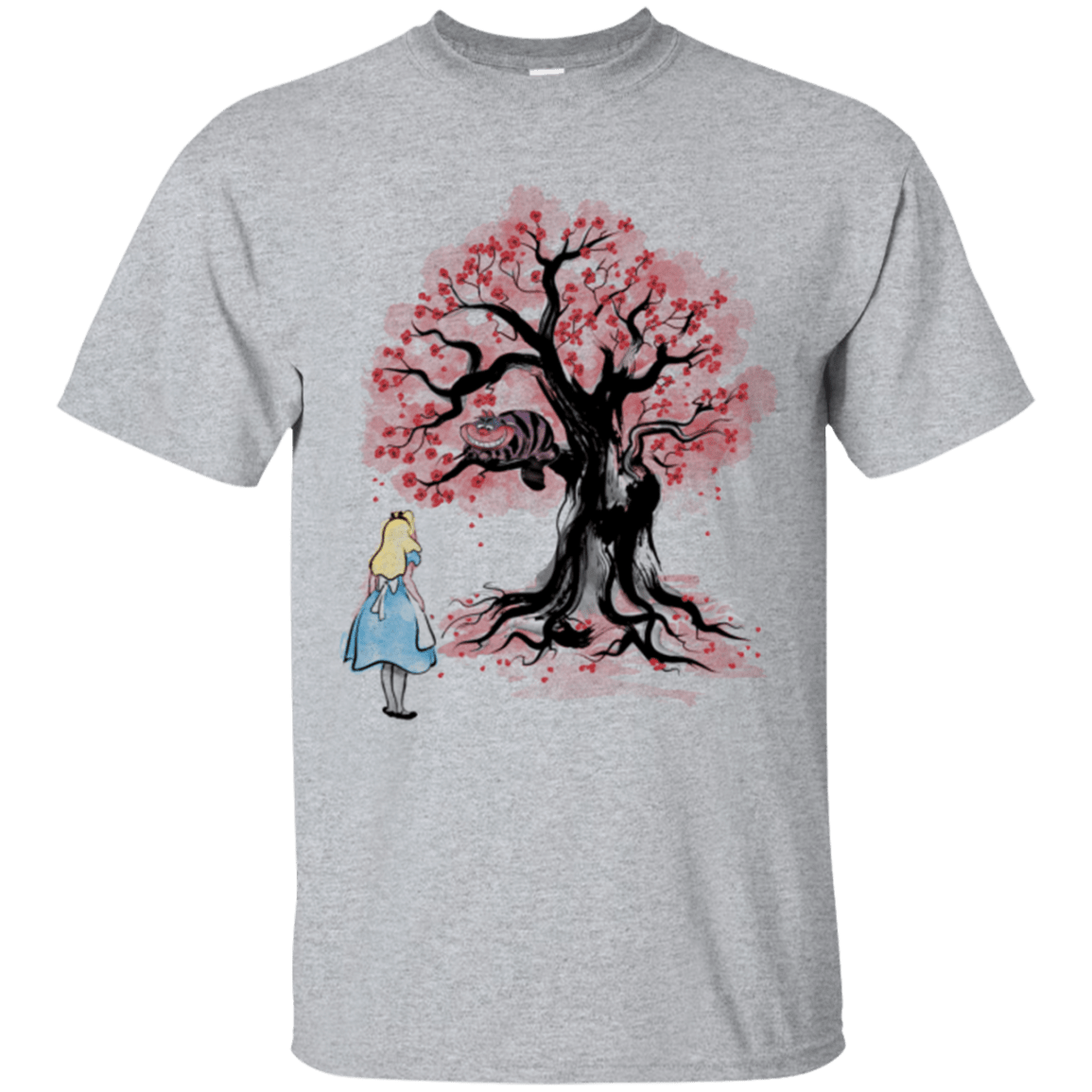 T-Shirts Sport Grey / Small The Cheshire's tree Sumi-e T-Shirt