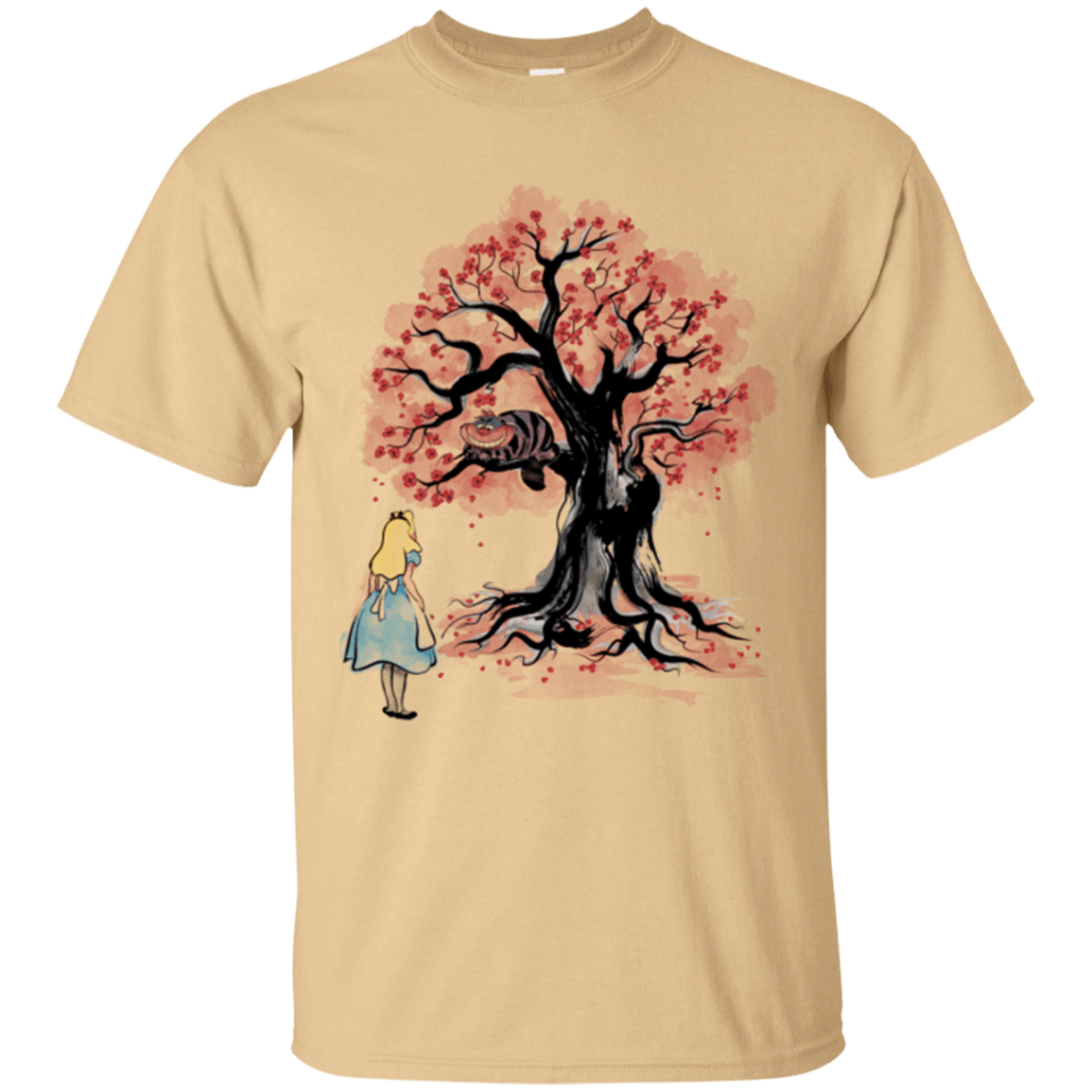T-Shirts Vegas Gold / Small The Cheshire's tree Sumi-e T-Shirt