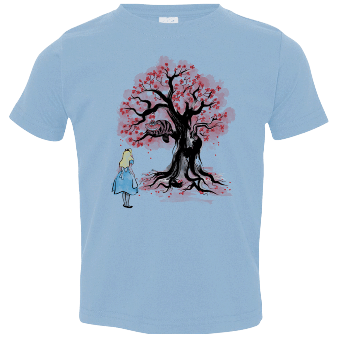 T-Shirts Light Blue / 2T The Cheshire's tree Sumi-e Toddler Premium T-Shirt