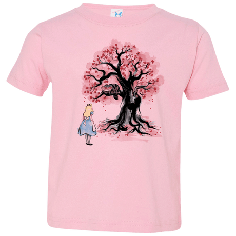 T-Shirts Pink / 2T The Cheshire's tree Sumi-e Toddler Premium T-Shirt