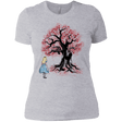 T-Shirts Heather Grey / X-Small The Cheshire's tree Sumi-e Women's Premium T-Shirt