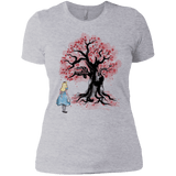 T-Shirts Heather Grey / X-Small The Cheshire's tree Sumi-e Women's Premium T-Shirt