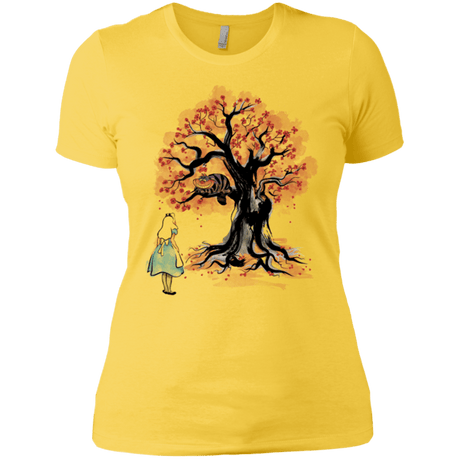 T-Shirts Vibrant Yellow / X-Small The Cheshire's tree Sumi-e Women's Premium T-Shirt