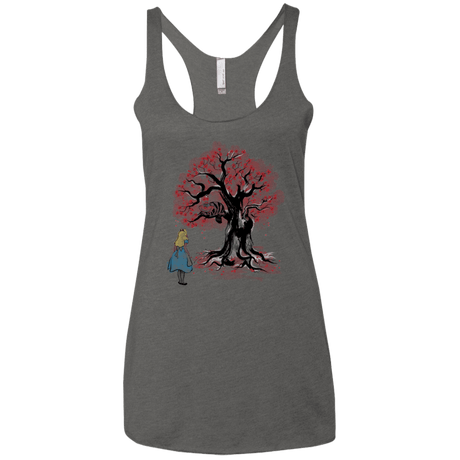 T-Shirts Premium Heather / X-Small The Cheshire's tree Sumi-e Women's Triblend Racerback Tank