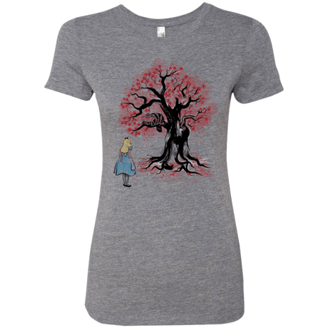 T-Shirts Premium Heather / Small The Cheshire's tree Sumi-e Women's Triblend T-Shirt