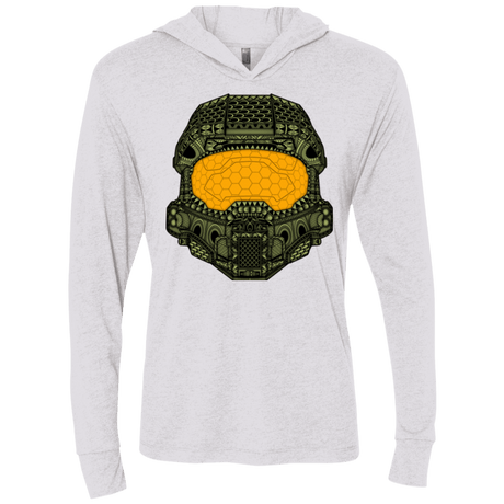 T-Shirts Heather White / X-Small The Chief Triblend Long Sleeve Hoodie Tee