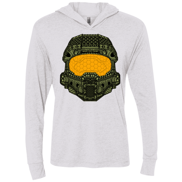 T-Shirts Heather White / X-Small The Chief Triblend Long Sleeve Hoodie Tee