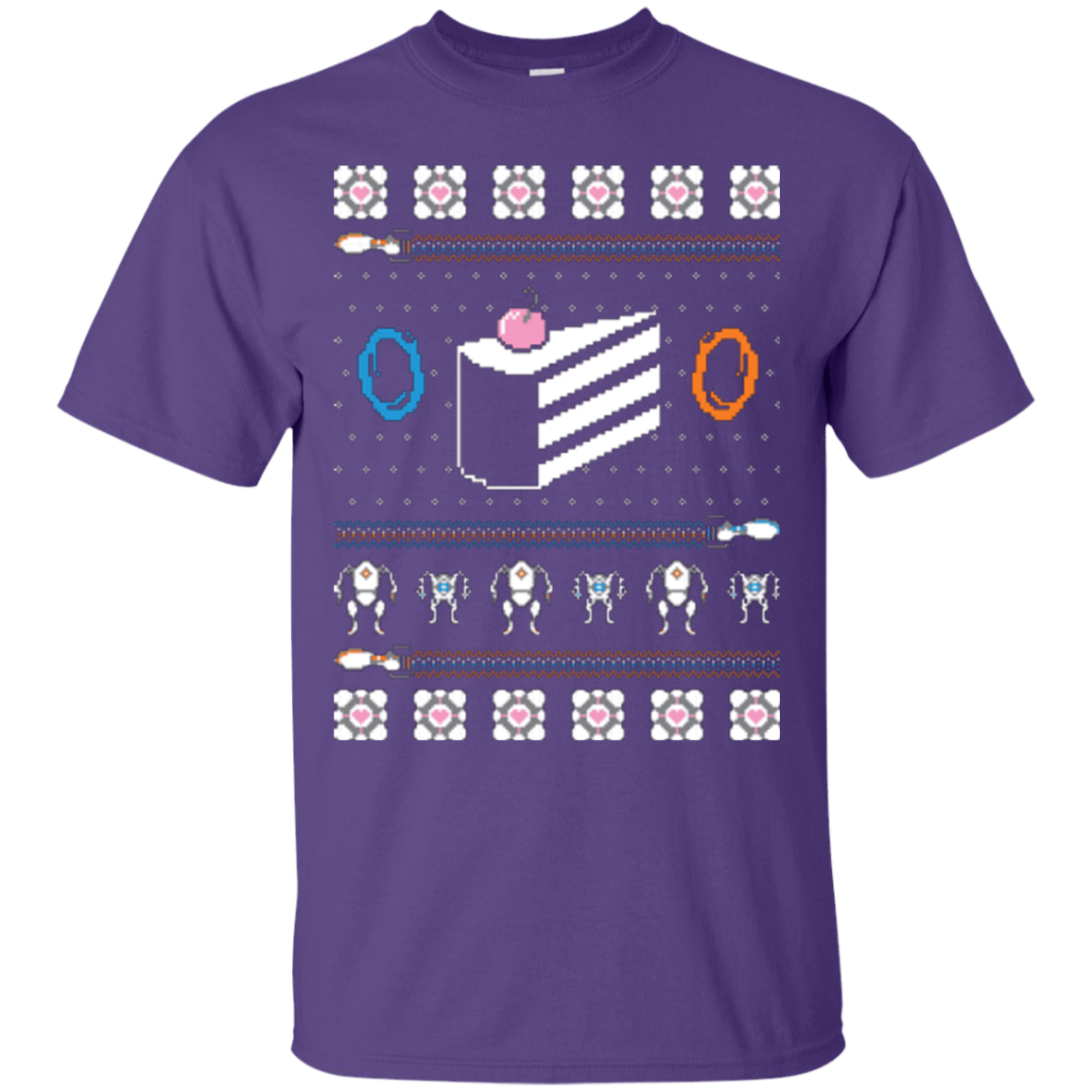 T-Shirts Purple / Small The Christmas Cake Is A Lie T-Shirt