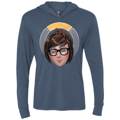 T-Shirts Indigo / X-Small The Climatologist Triblend Long Sleeve Hoodie Tee