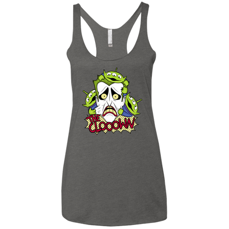 T-Shirts Premium Heather / X-Small The clooown Women's Triblend Racerback Tank