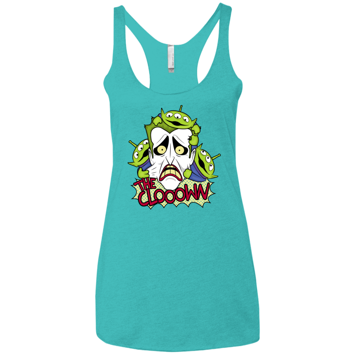 T-Shirts Tahiti Blue / X-Small The clooown Women's Triblend Racerback Tank
