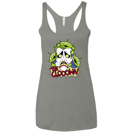 T-Shirts Venetian Grey / X-Small The clooown Women's Triblend Racerback Tank