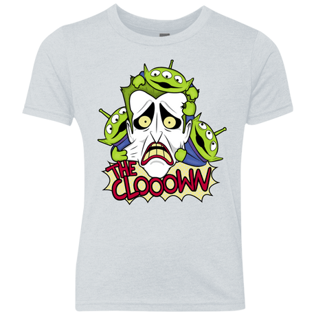 T-Shirts Heather White / YXS The clooown Youth Triblend T-Shirt