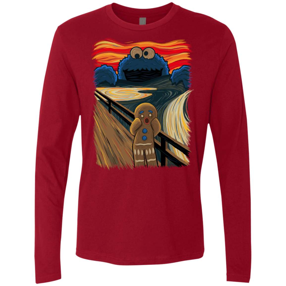 T-Shirts Cardinal / Small The Cookie Muncher Men's Premium Long Sleeve