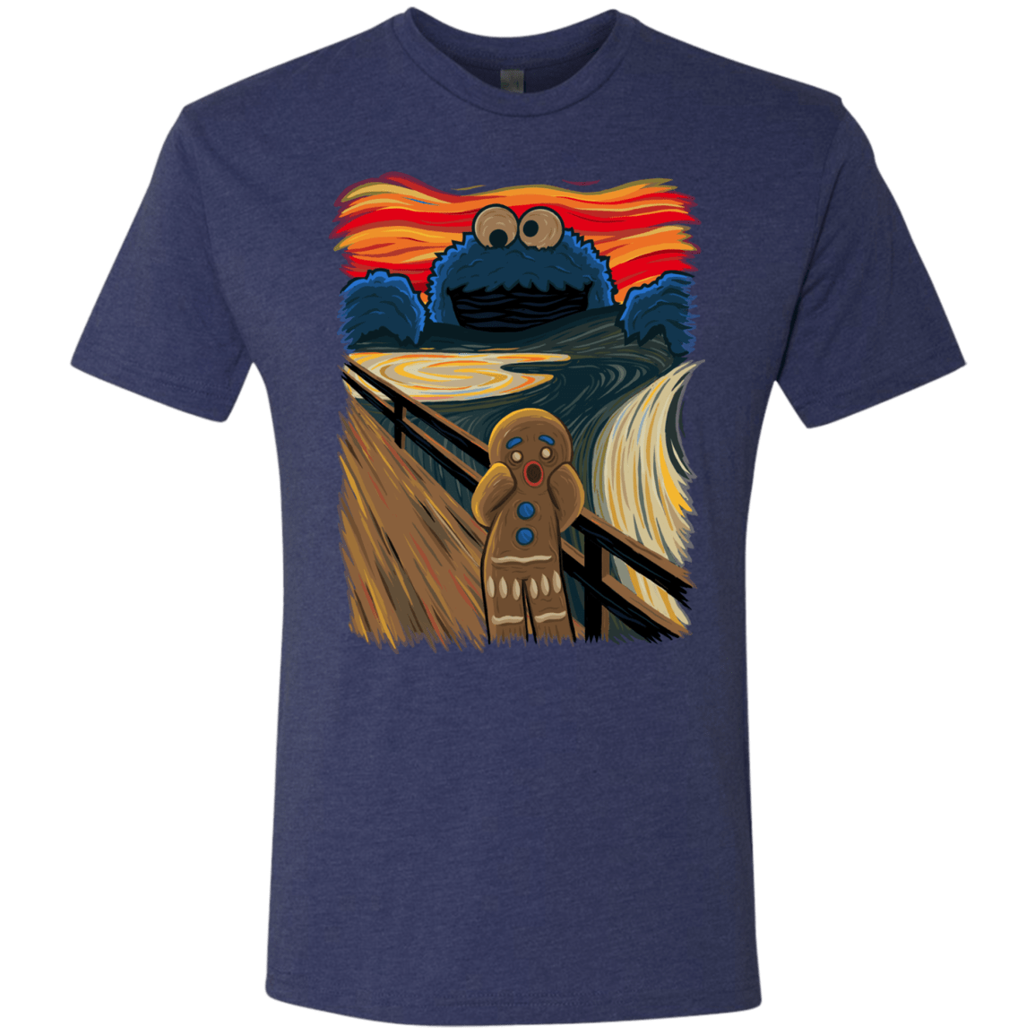 T-Shirts Vintage Navy / Small The Cookie Muncher Men's Triblend T-Shirt