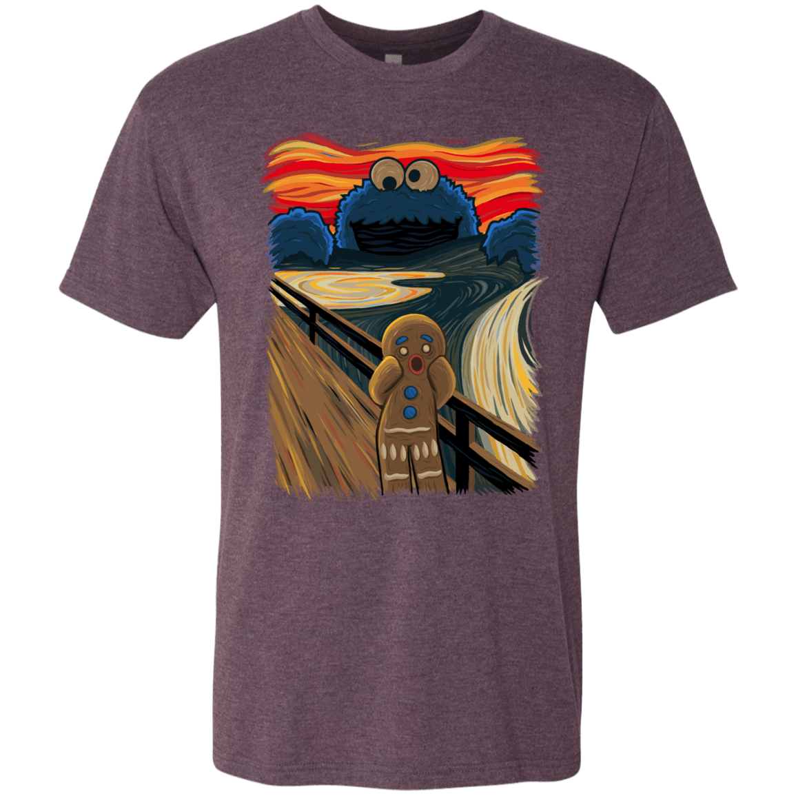 T-Shirts Vintage Purple / Small The Cookie Muncher Men's Triblend T-Shirt