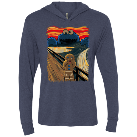 T-Shirts Vintage Navy / X-Small The Cookie Muncher Triblend Long Sleeve Hoodie Tee