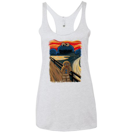 T-Shirts Heather White / X-Small The Cookie Muncher Women's Triblend Racerback Tank