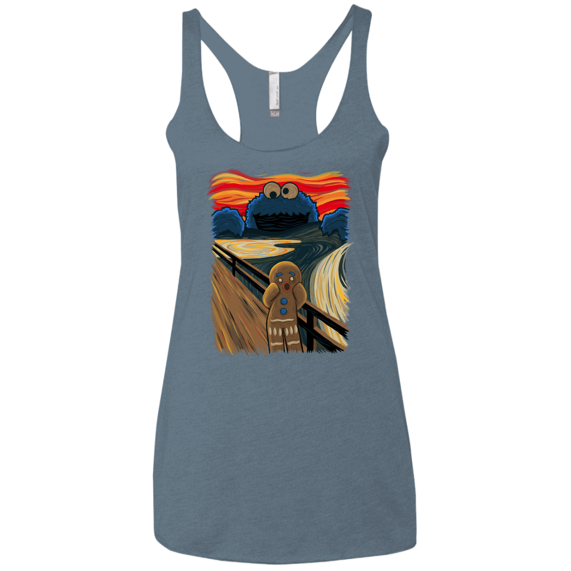 T-Shirts Indigo / X-Small The Cookie Muncher Women's Triblend Racerback Tank