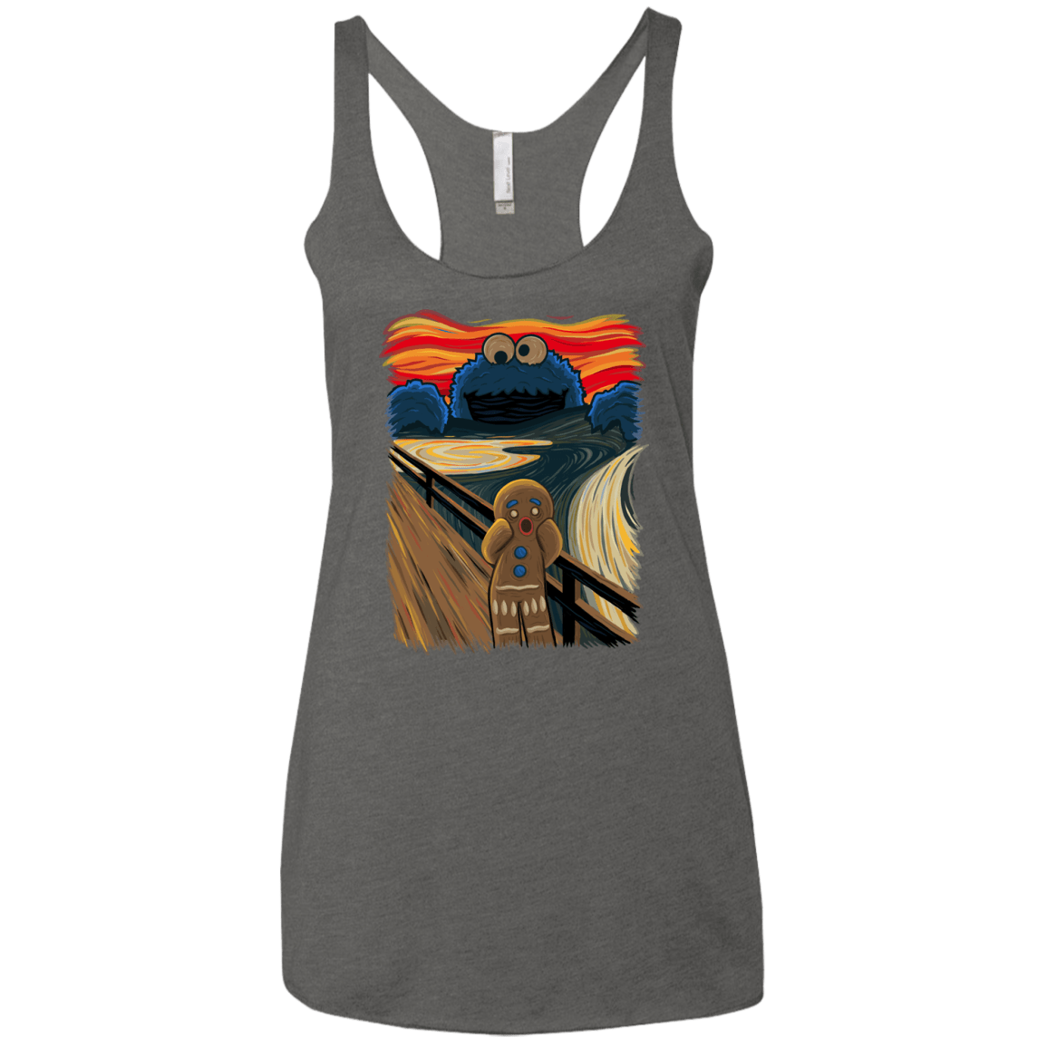 T-Shirts Premium Heather / X-Small The Cookie Muncher Women's Triblend Racerback Tank