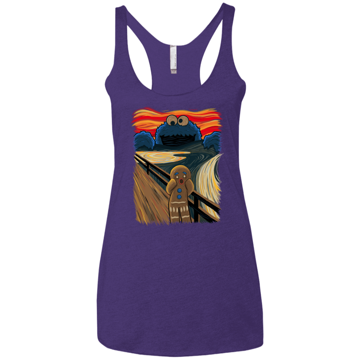 T-Shirts Purple / X-Small The Cookie Muncher Women's Triblend Racerback Tank