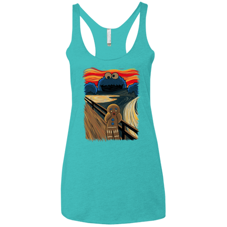 T-Shirts Tahiti Blue / X-Small The Cookie Muncher Women's Triblend Racerback Tank